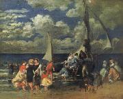 Pierre Renoir Return of a Boating Party oil painting artist